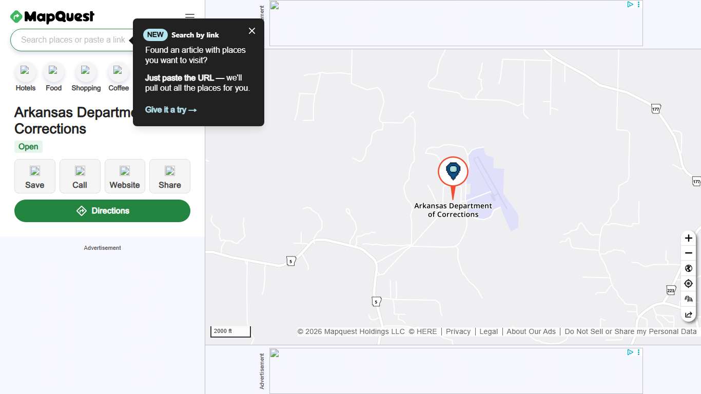 Arkansas Department of Corrections, 10 Prison Cir, Calico Rock, AR 72519, US - MapQuest